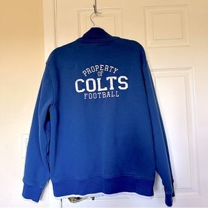 🦋 NFL Reebok Colts Blue Zip Up High Neck Long Sleeve Zip Up Jacket